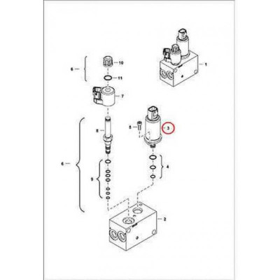7024902 Катушка клапана хода Bobcat 7024902 Катушка клапана хода Bobcat