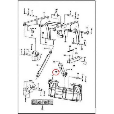 6815798 Гидроцилиндр траверсы Bobcat