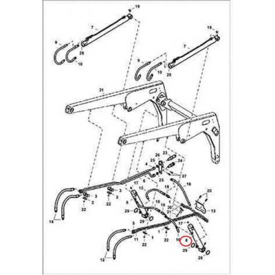 7113507 Гидроцилиндр траверсы Bobcat