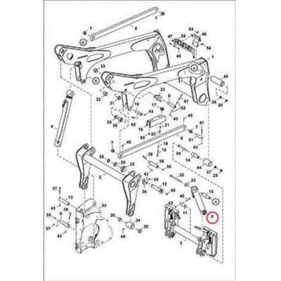 7236392 Гідроциліндр траверси, правий Bobcat