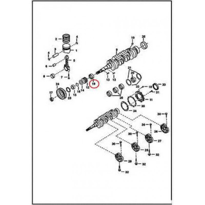 6655185 Вкладиші корінні, std (51,94 mm) Bobcat 6655185 Вкладиші корінні, std (51,94 mm) Bobcat