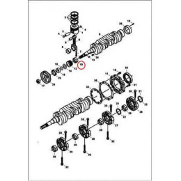 7015264 Вкладыши коренные, std (59,94 mm) Bobcat