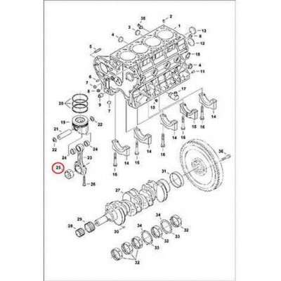 6680730 Вкладыши шатунные (комплект) Bobcat