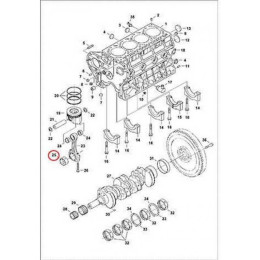 6680731 Вкладыши шатунные (комплект) Bobcat