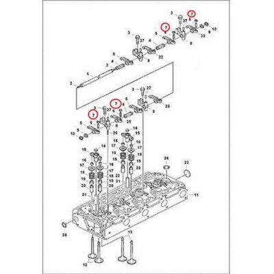 2DM8 Гайка коромисла Bobcat 2DM8 Гайка коромисла Bobcat