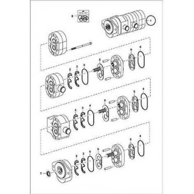 6687865 Насос шестеренчатый Bobcat