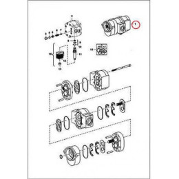 6689106 Насос шестеренчатый Bobcat