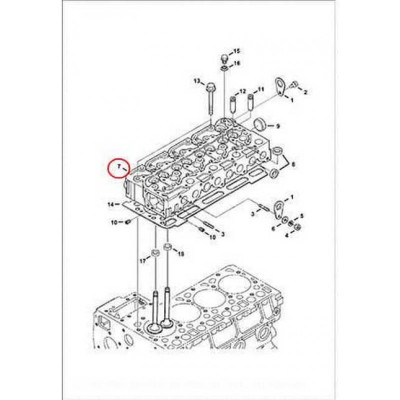 6698099 Головка блока цилиндров Bobcat