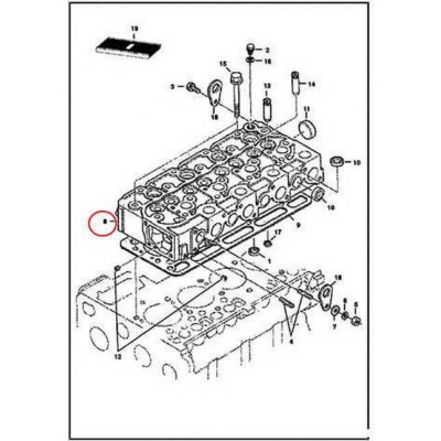 6685503 Головка блока цилиндров Bobcat