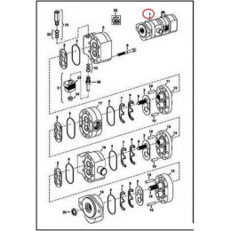 7010330 Насос шестеренчатый Bobcat