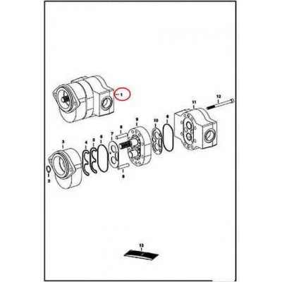 6686705 Насос шестеренчатый Bobcat