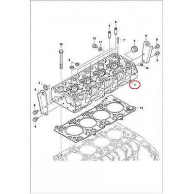 7313830 Головка блока цилиндров Bobcat