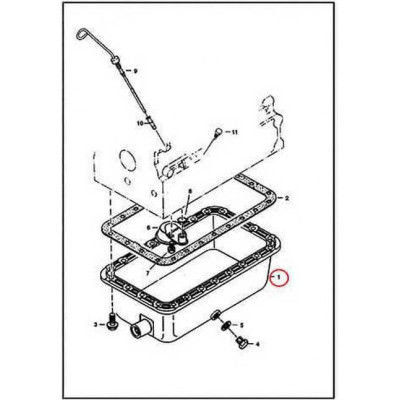 6655151 Картер масляний (піддон) Bobcat 6655151 Картер масляний (піддон) Bobcat