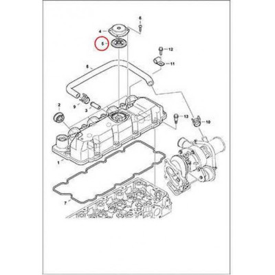 6685087 Клапан (сапун) крышки клапанов Bobcat