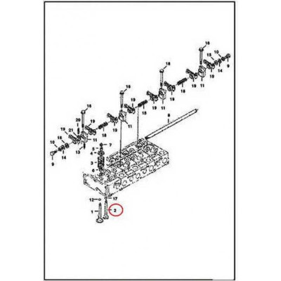 6655174 Клапан випускний Bobcat 6655174 Клапан випускний Bobcat