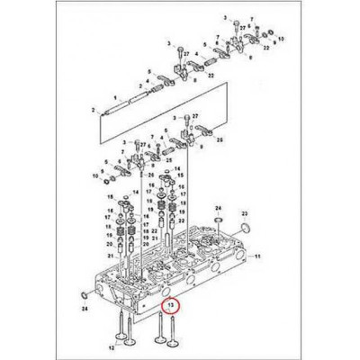 6680862 Клапан выпускной Bobcat