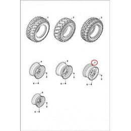 7232568 Диск колісний Bobcat