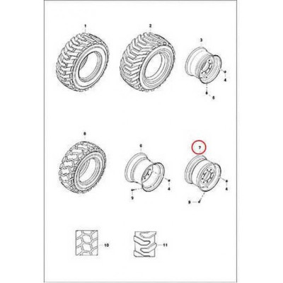 7232565 Диск колесный Bobcat 7232565 Диск колесный Bobcat