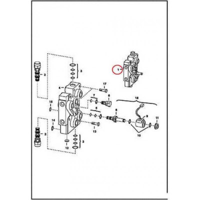 7297071 Блок клапанов Bobcat