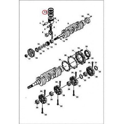 6685096 Кольца поршневые (комплект), +0,25 mm Bobcat 6685096 Кольца поршневые (комплект), +0,25 mm Bobcat
