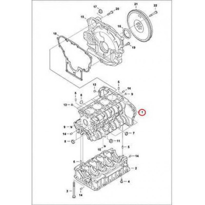 7000750 Блок циліндрів Bobcat