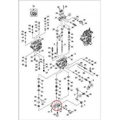 7214959 Блок клапанов г/с Bobcat