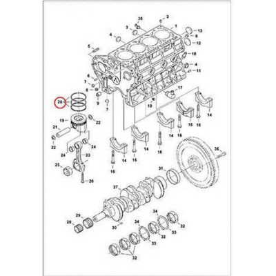 7024329 Кольца поршневые (комплект), +0,50 mm Bobcat 7024329 Кольца поршневые (комплект), +0,50 mm Bobcat