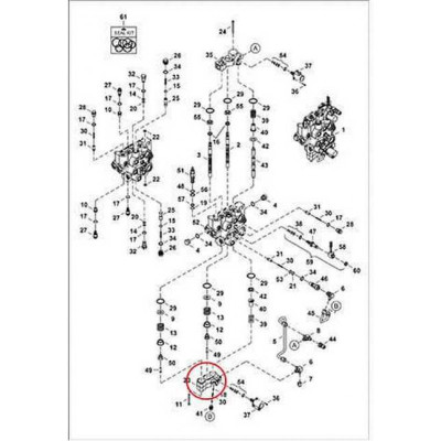 7222562 Блок клапанів г / р Bobcat