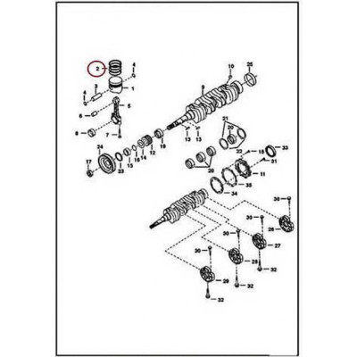 6678075 Кольца поршневые (комплект), std Bobcat 6678075 Кольца поршневые (комплект), std Bobcat