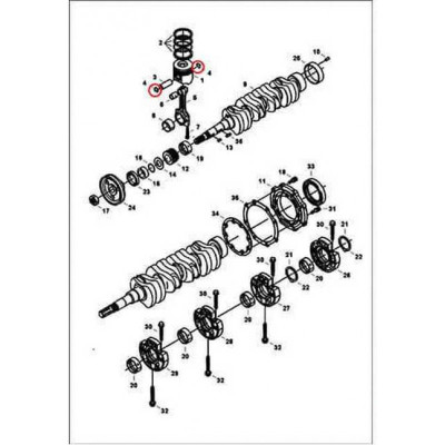 6686997 Кольцо стопорное поршневого пальца Bobcat 6686997 Кольцо стопорное поршневого пальца Bobcat