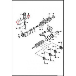 6655180 Кольцо стопорное поршневого пальца Bobcat