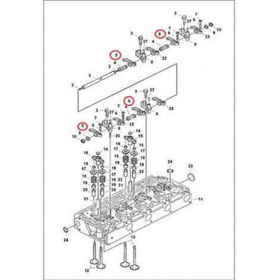 6680873 Коромысло в сборе Bobcat