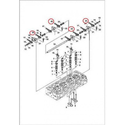 7008404 Коромысло в сборе Bobcat
