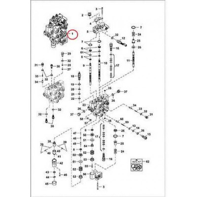 7184231 Гидрораспределитель Bobcat 7184231 Гидрораспределитель Bobcat