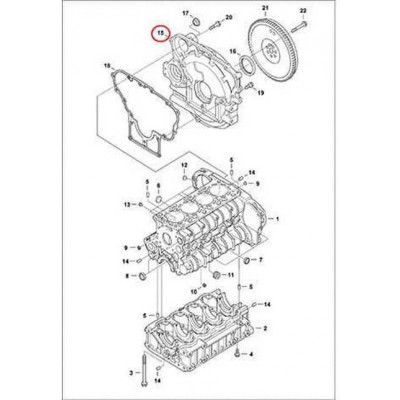 7000752 Корпус маховика Bobcat