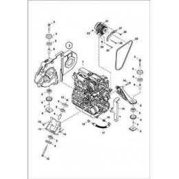 7225690 Корпус приводу (монтажна рама) Bobcat