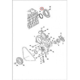 6680704 Крышка задняя (с сальником) Bobcat