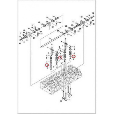 6670517 Манжета клапана (маслосъемный колпачок) Bobcat
