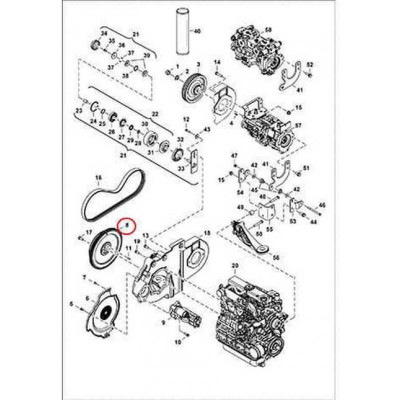 7179831 Маховик (с венцом) Bobcat