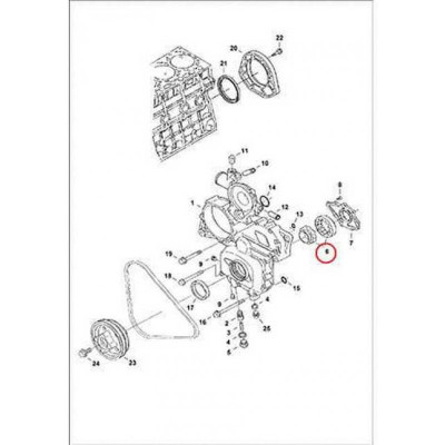 6680676 Муфта и полумуфта насоса масляного двигателя Bobcat