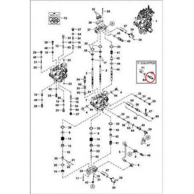7025564 Гідроклапан г / р запобіжний Bobcat
