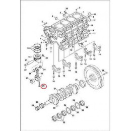 6698599 Болт крышки шатуна Bobcat