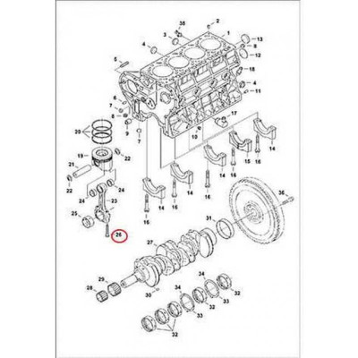 6698599 Болт крышки шатуна Bobcat