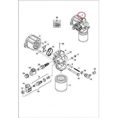 7311215 Гидромотор вентилятора Bobcat