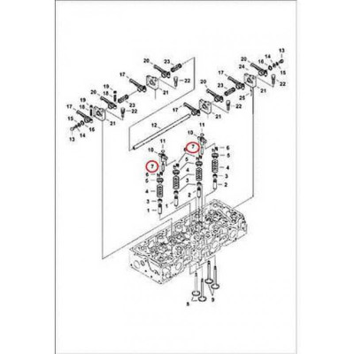 6680866 Вал клапана Bobcat