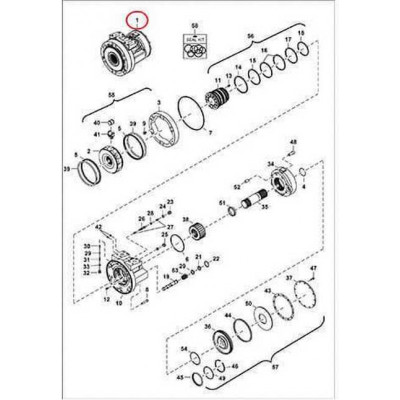 7253516 Гидромотор ходу Bobcat