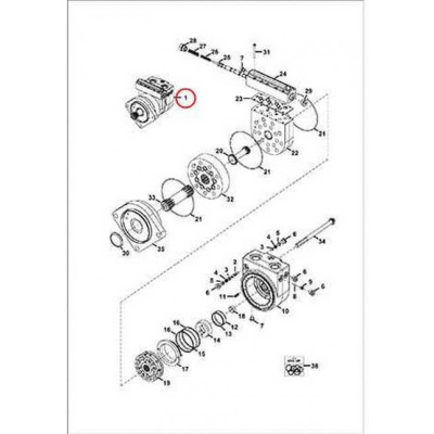 7299719 Гидромотор ходу Bobcat
