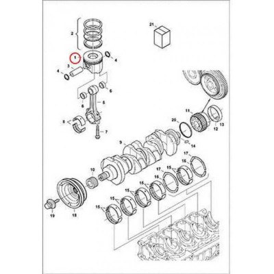 7000687 Поршень (00) + 0,25 mm Bobcat 7000687 Поршень (00) + 0,25 mm Bobcat