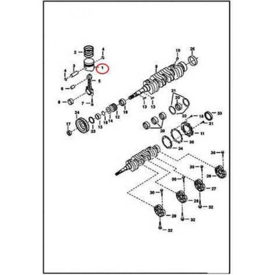 6689744 Поршень, +0,50 mm Bobcat 6689744 Поршень, +0,50 mm Bobcat