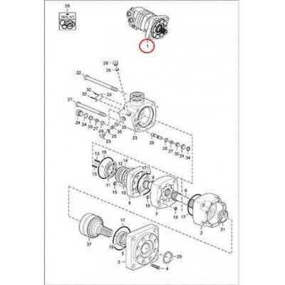 6688442 Гидромотор хода Bobcat
